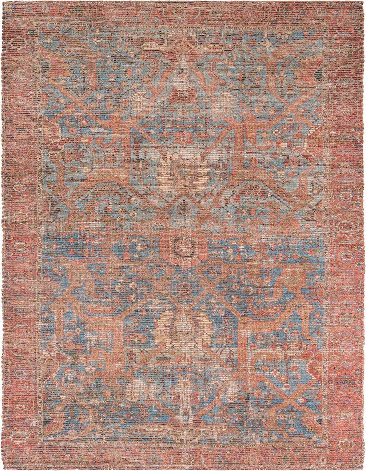Detail image of 5' 1 x 8' Chenille Jute Rug
