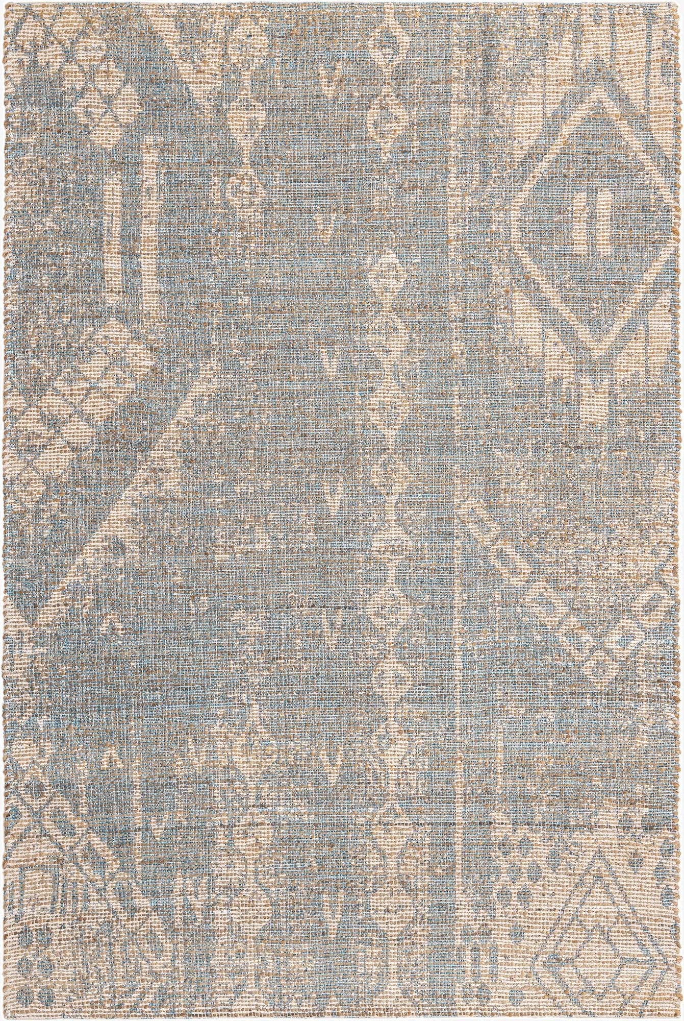 5' 3 x 8'  Hand Woven Chenille Jute Rug