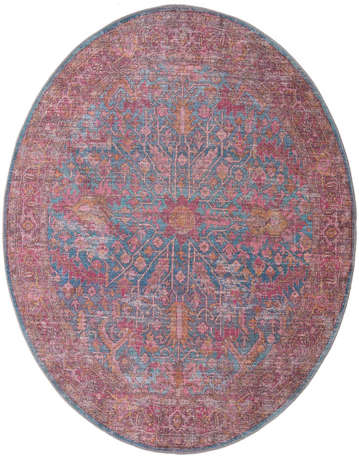 Detail image of 7' 3 x 7' 3 Washable Mangata Round Rug