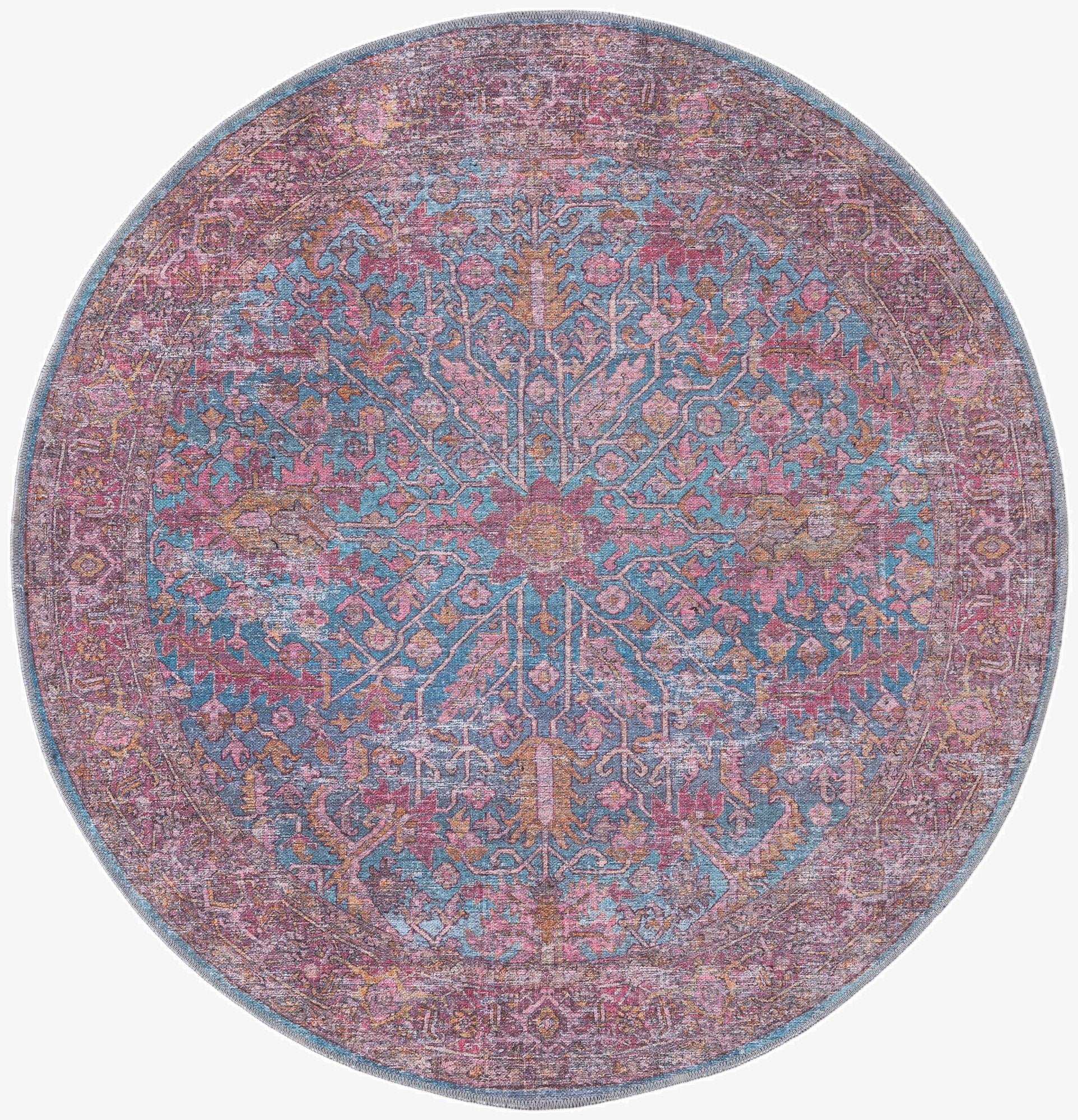 5' 3 x 5' 3  Washable Mangata Round Rug