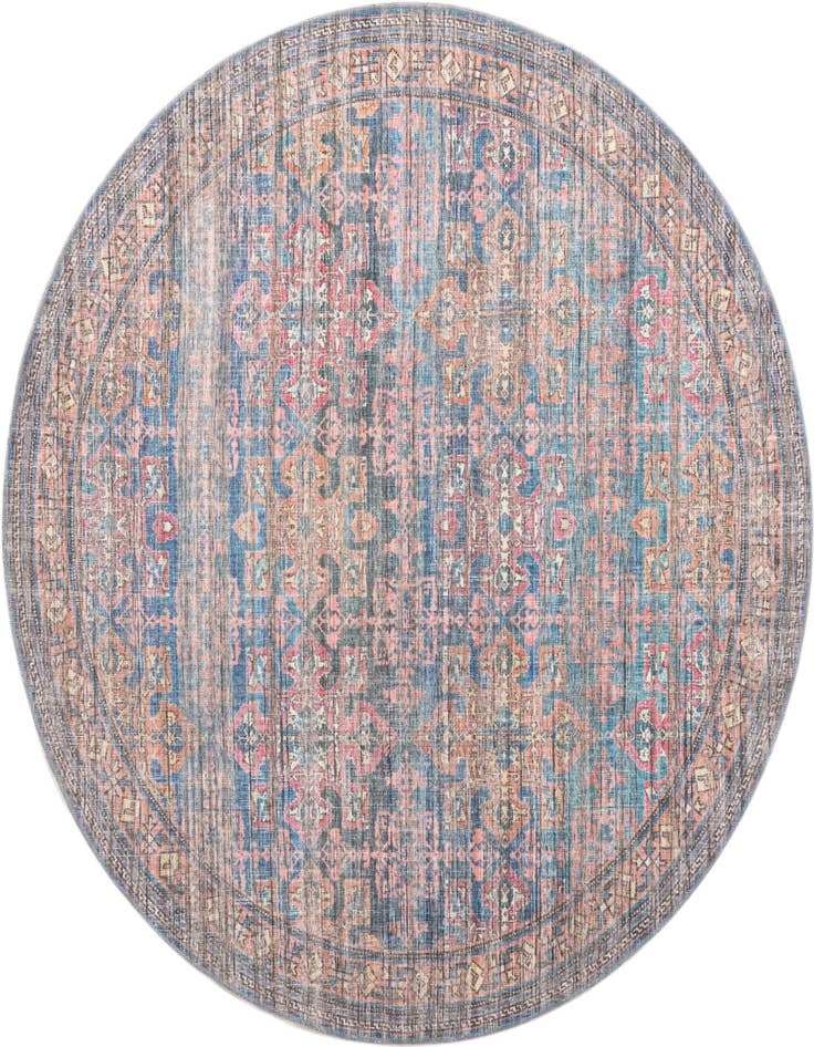 Detail image of 7' 10 x 7' 10 Washable Nostalgia Round Rug