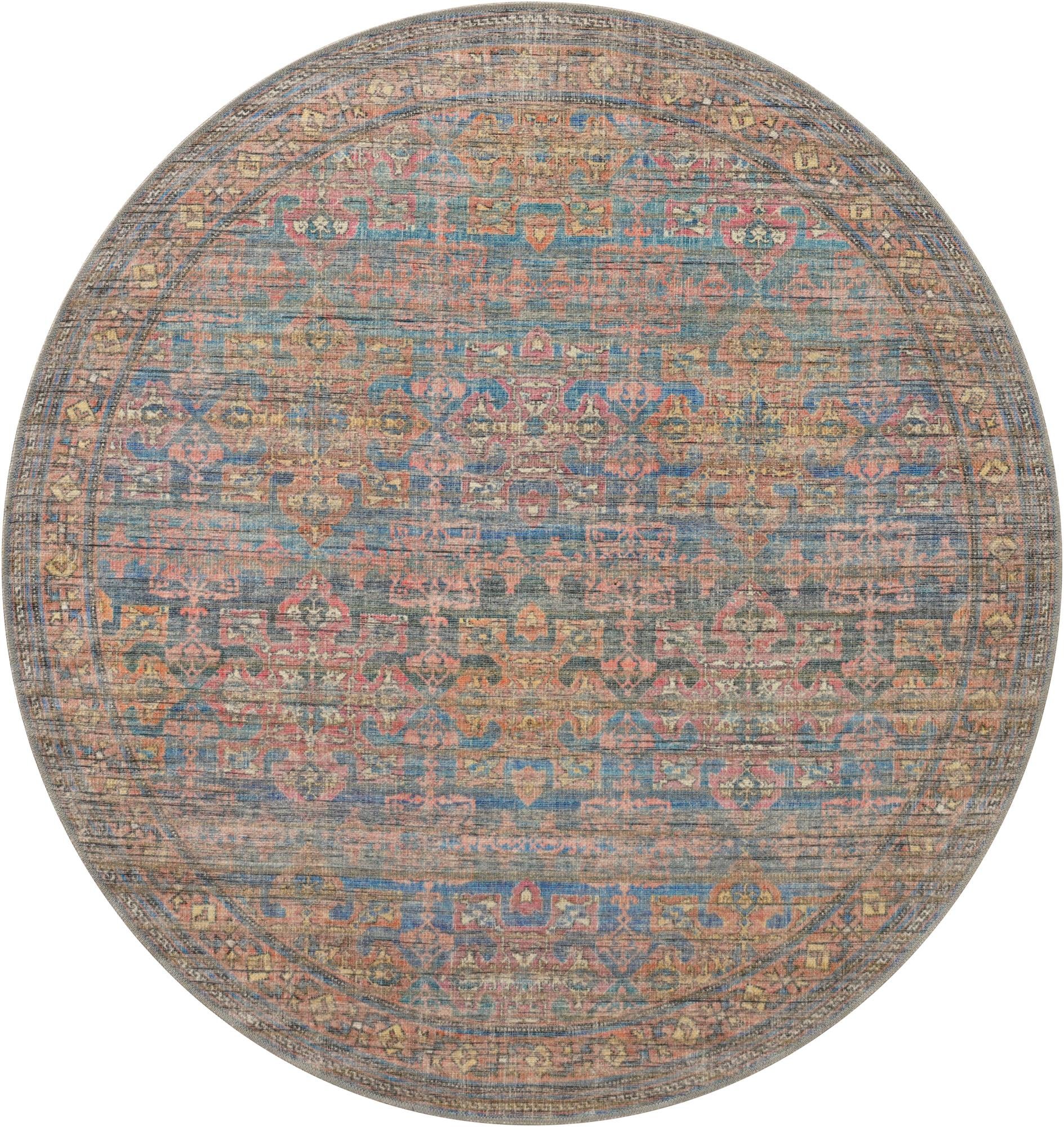 5' 3 x 5' 3 Nostalgia Round Rug