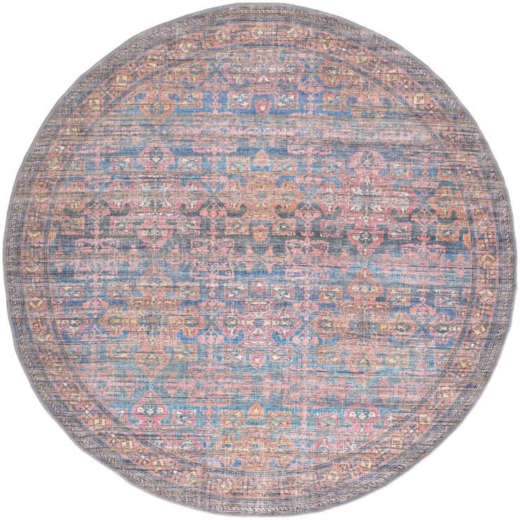 Detail image of 5' 3 x 5' 3 Nostalgia Round Rug