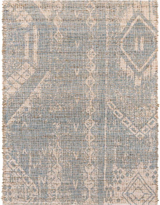 Detail image of 2' 2 x 8' Hand Woven Chenille Jute Runner Rug