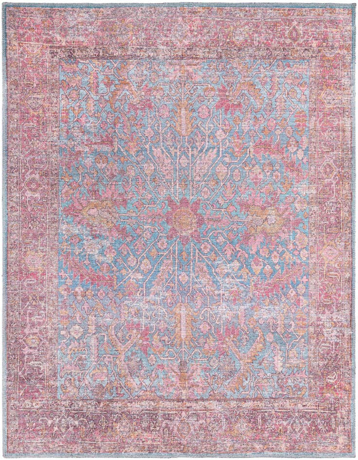 Detail image of 5' 3 x 5' 3 Washable Mangata Square Rug
