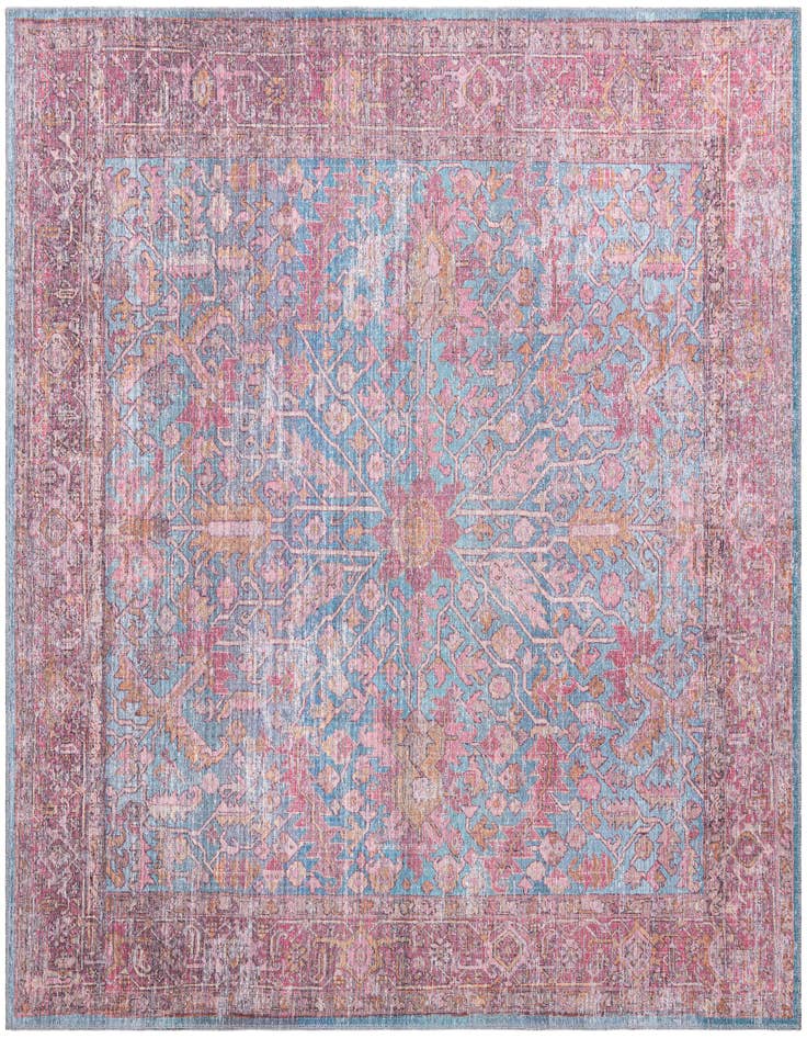 Detail image of 7' 10 x 7' 10 Washable Mangata Square Rug