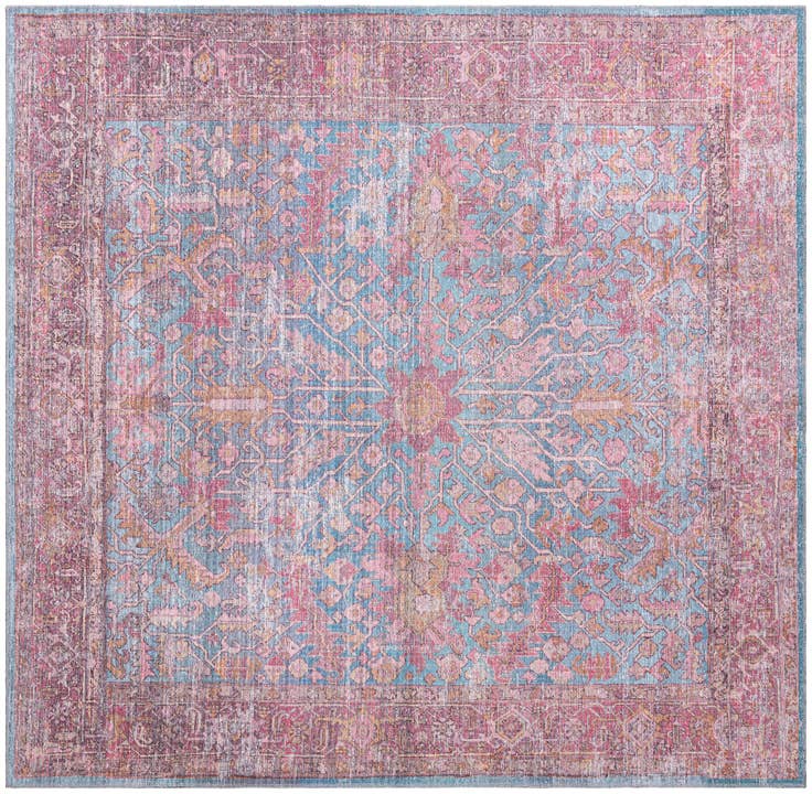 Detail image of 7' 10 x 7' 10 Washable Mangata Square Rug