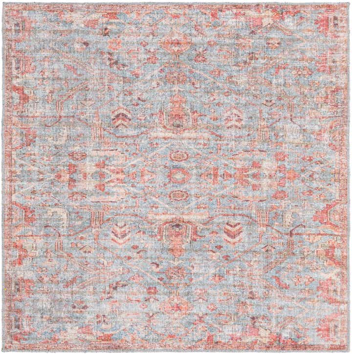 5' 3 x 5' 3 Washable Nostalgia Square Rug