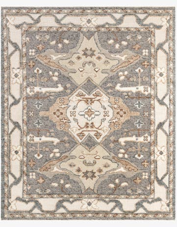 Antique Gray Hand Knotted Sultan Signature Rug