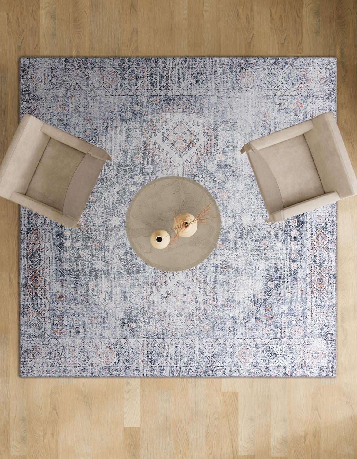7' 10 x 7' 10 Washable Yara Square Rug
