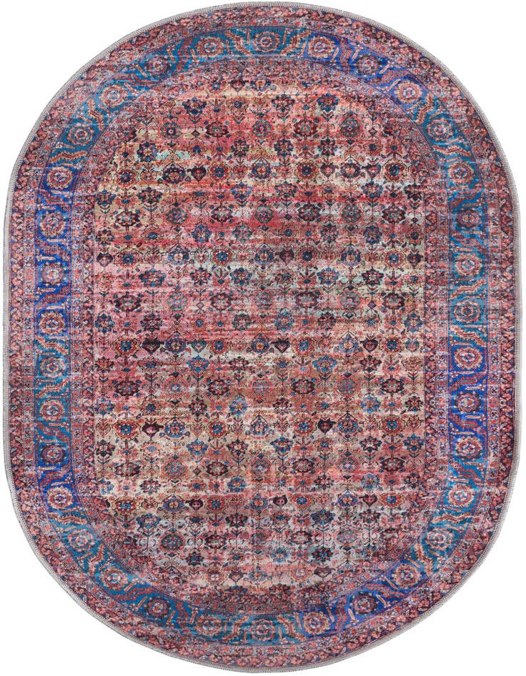 Detail image of 4' x 6' Washable Maahru Oval Rug