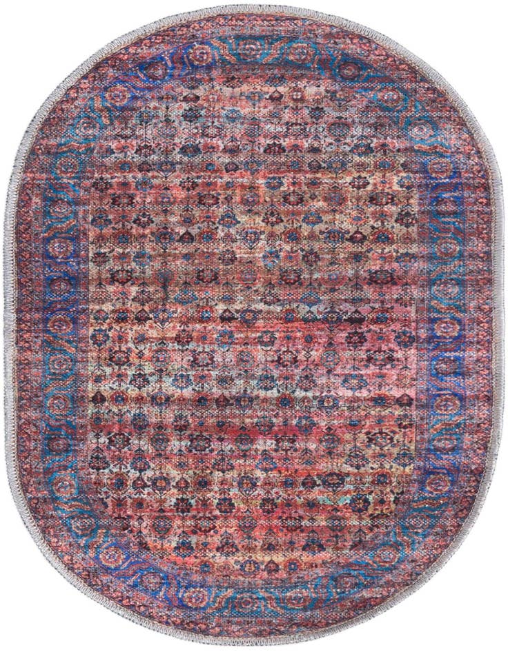 Detail image of 2' x 3' Washable Maahru Oval Rug