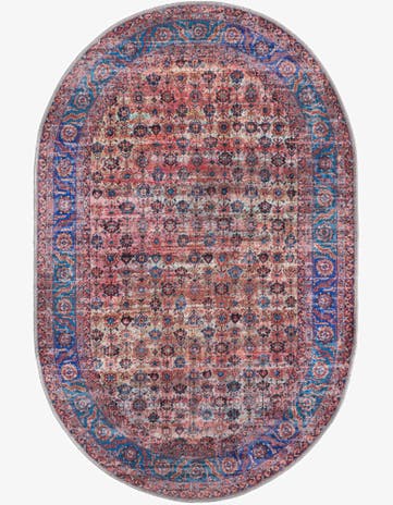 4' x 6' Washable Maahru Oval Rug