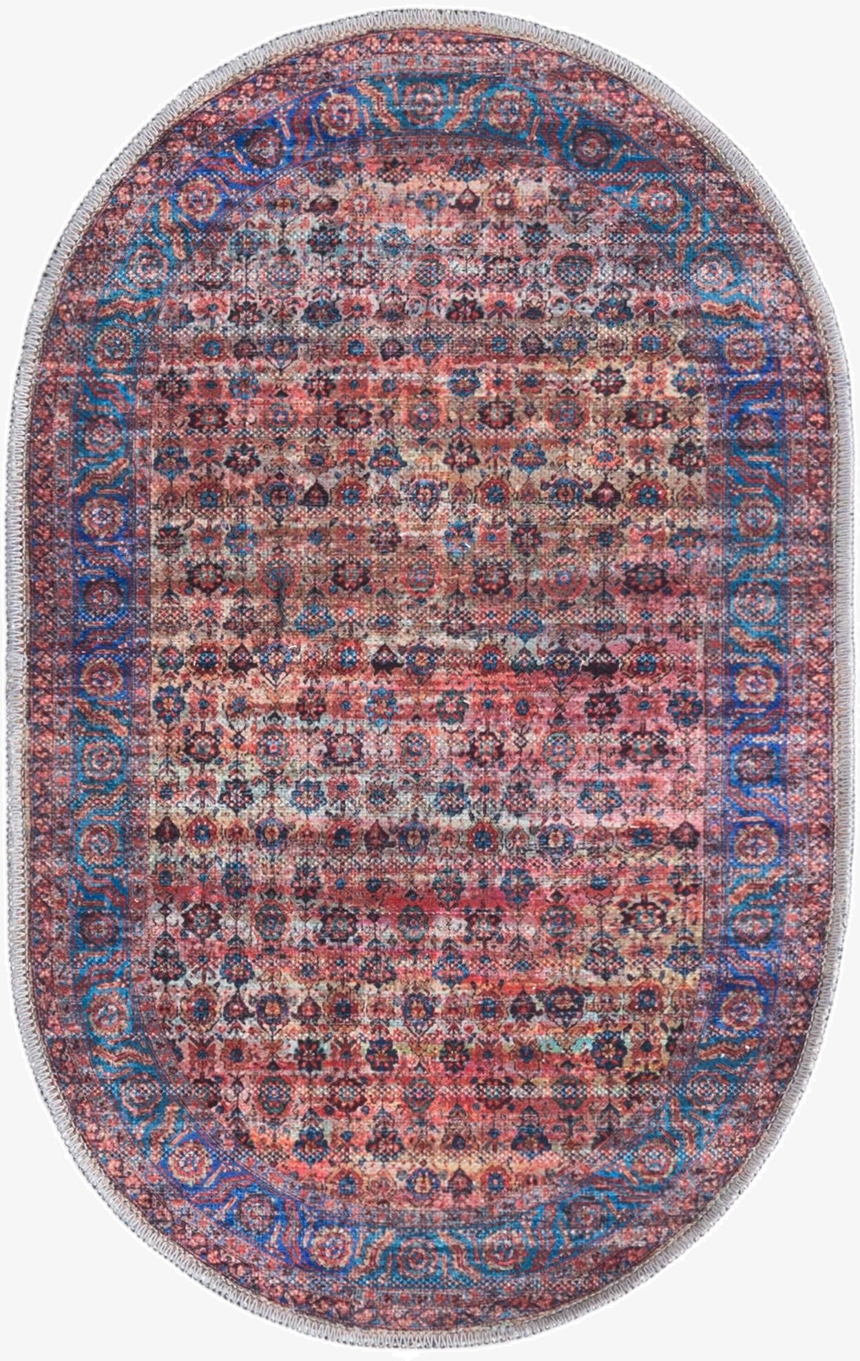 2' x 3'  Washable Maahru Oval Rug