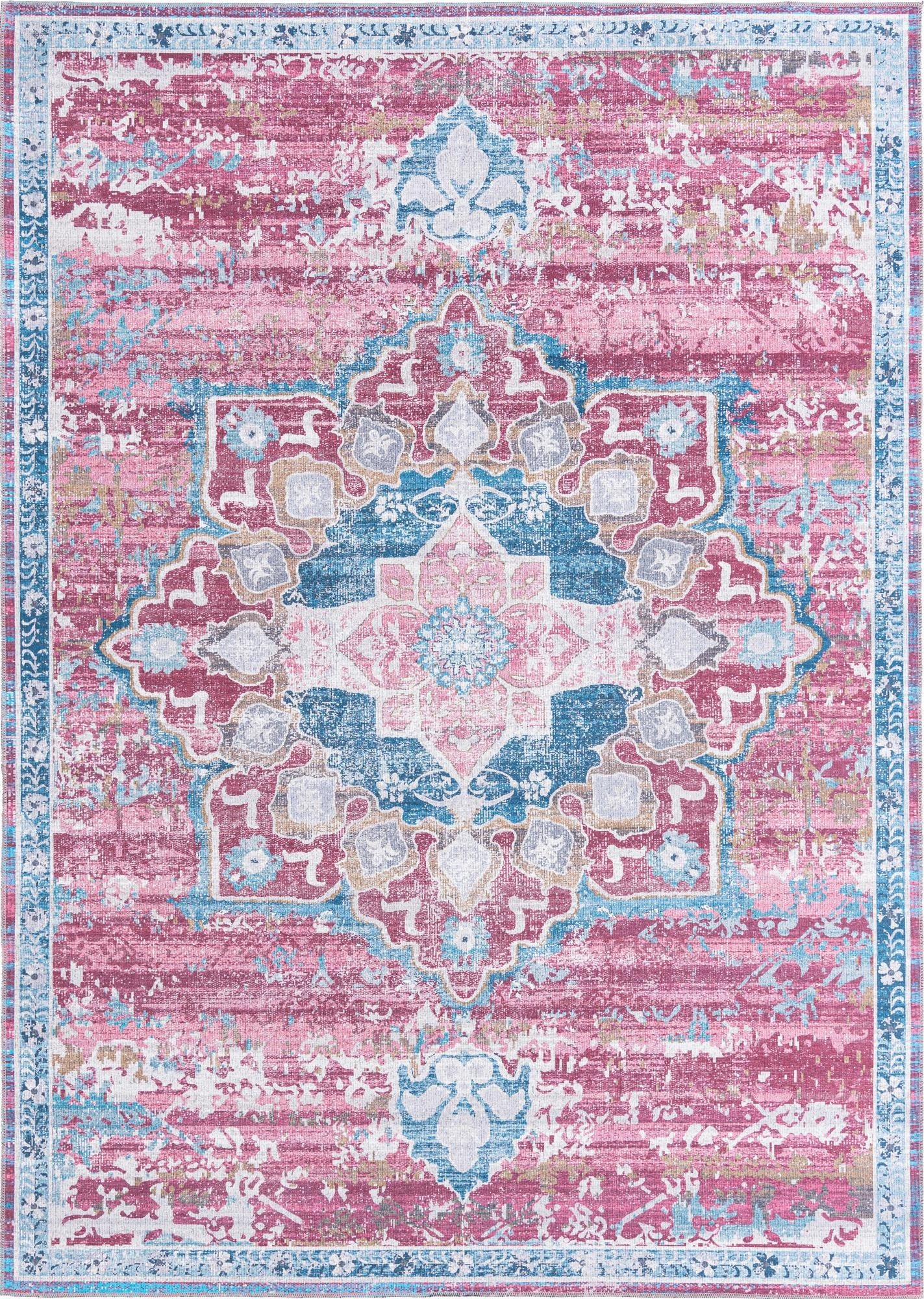  7' 10 x 11'  Washable Francesca Rug