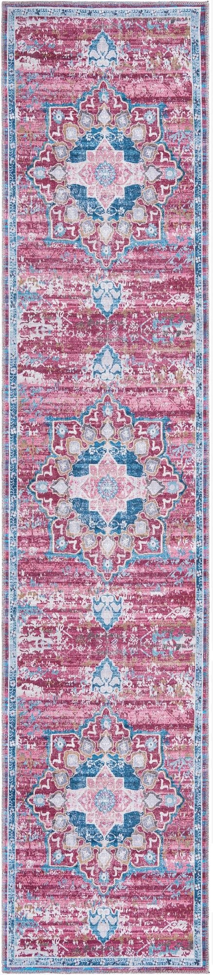 2' 7 x 12' Washable Francesca Runner Rug