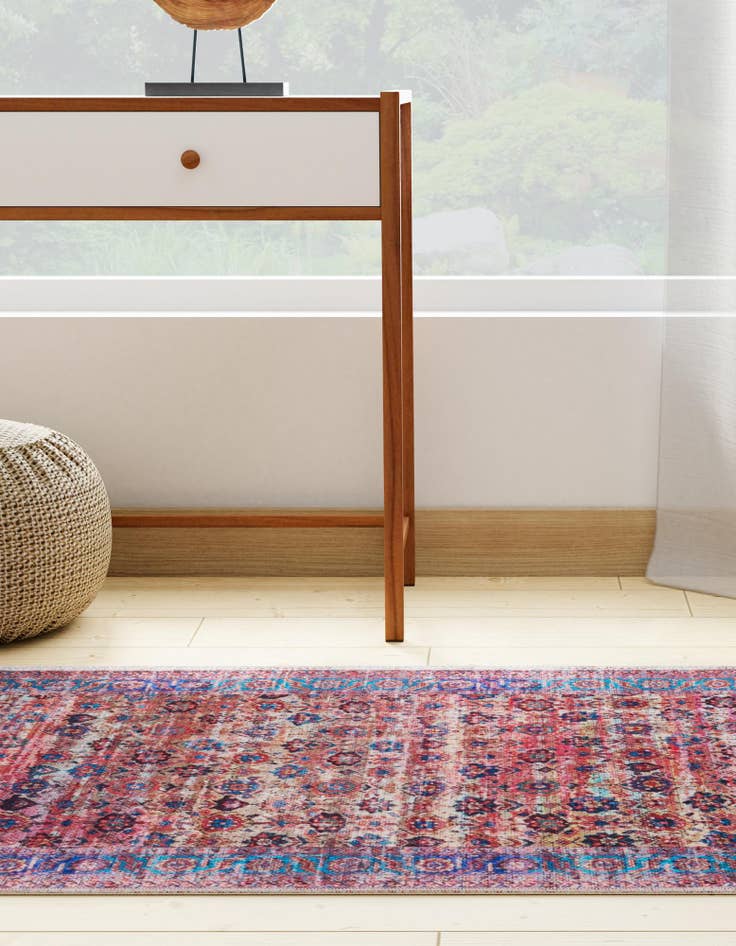 Detail image of 2' x 8' Washable Maahru Runner Rug
