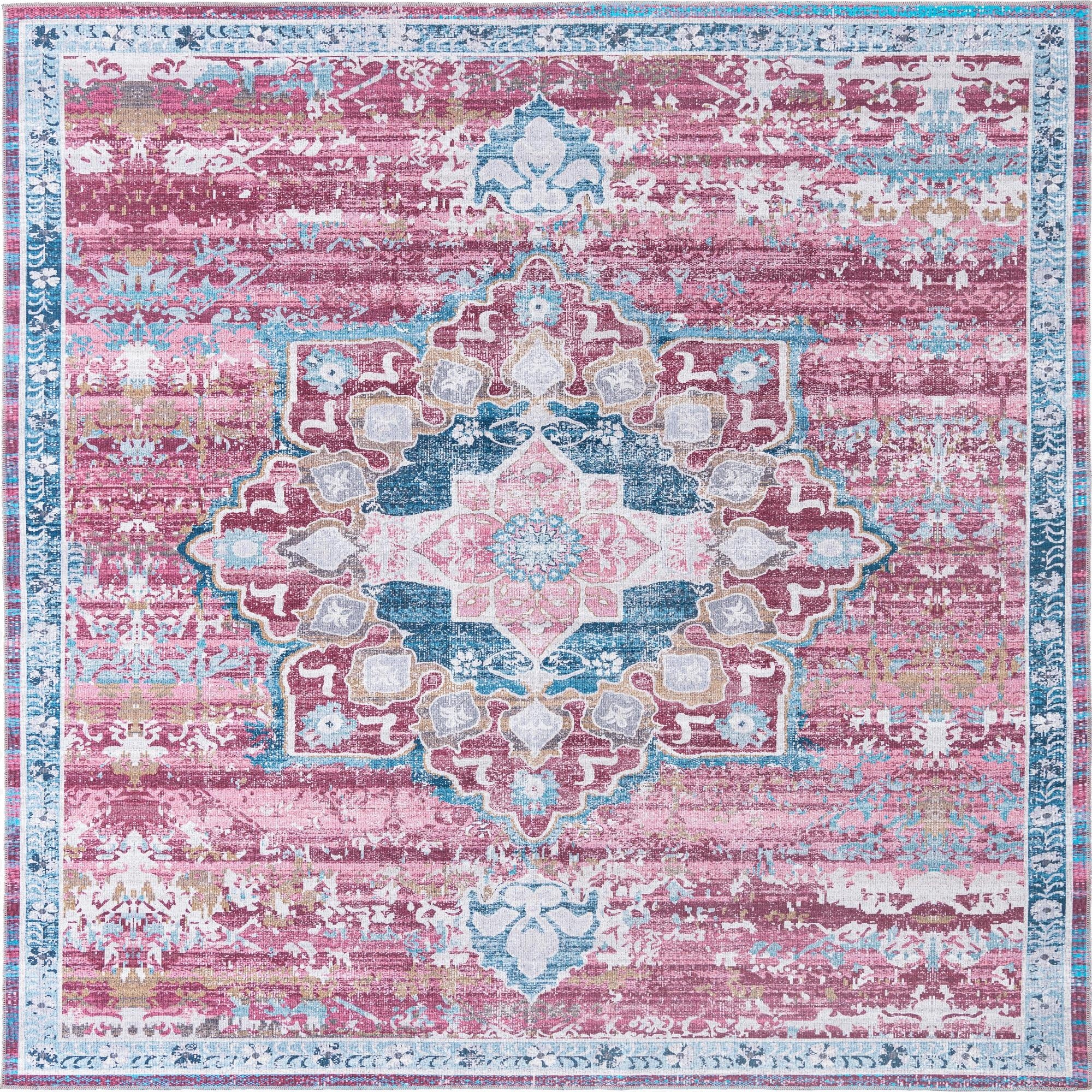 10' 6 x 10' 6 Washable Francesca Square Rug