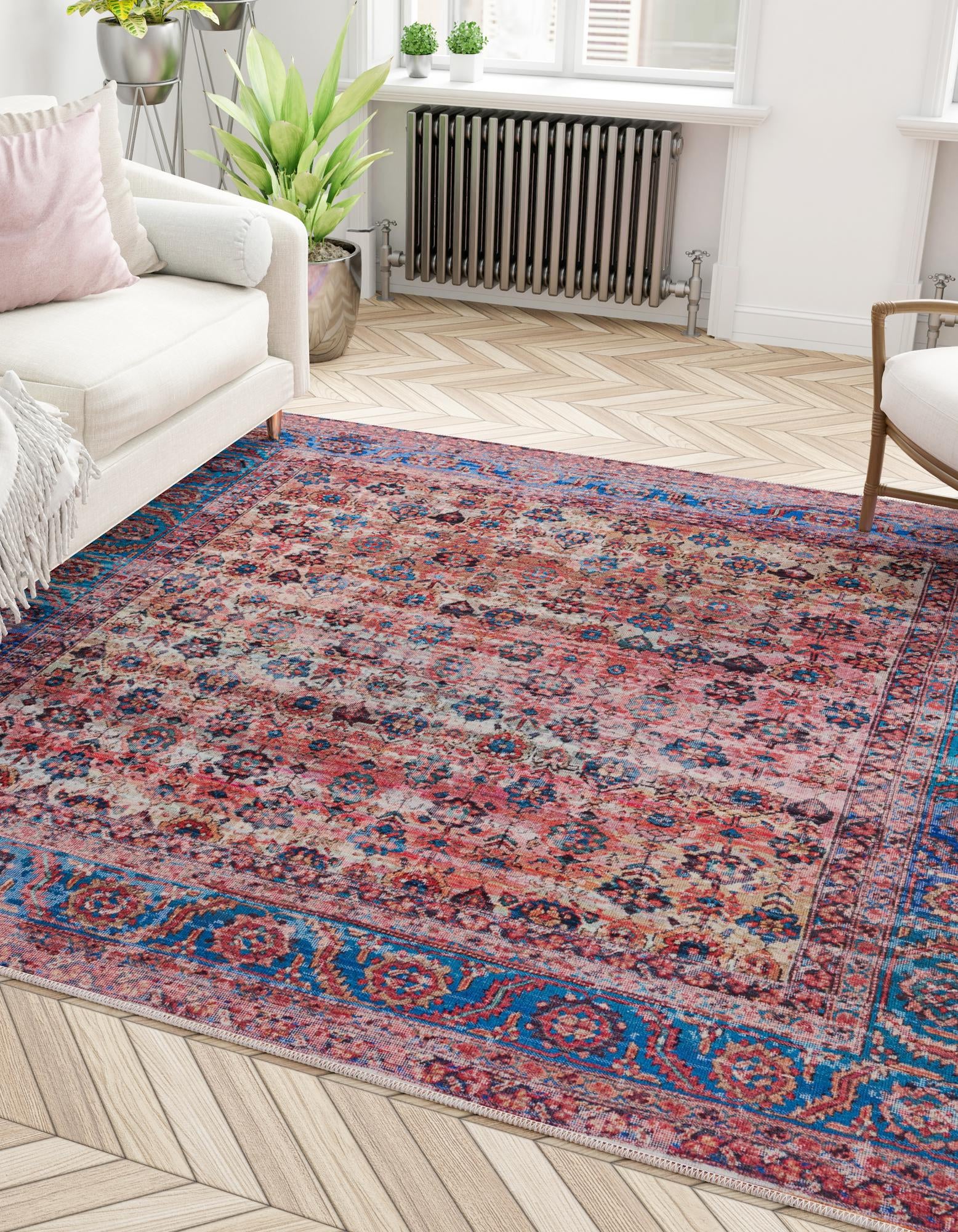 5' 3 x 5' 3 Washable Maahru Square Rug