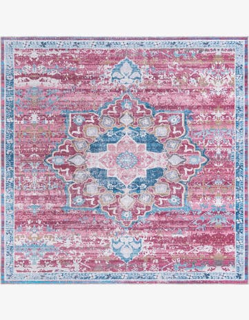 7' 10 x 7' 10 Washable Renaissance Square Rug