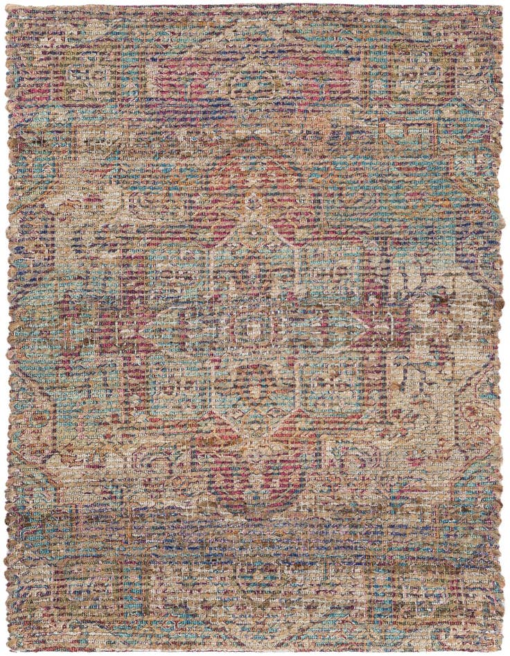Detail image of 2' x 3' 1 Chenille Jute Rug