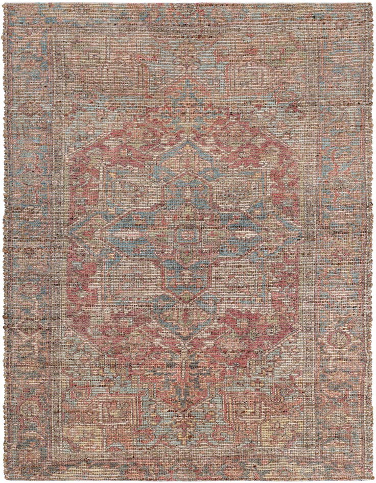 Detail image of 4' 1 x 6' 1 Chenille Jute Rug