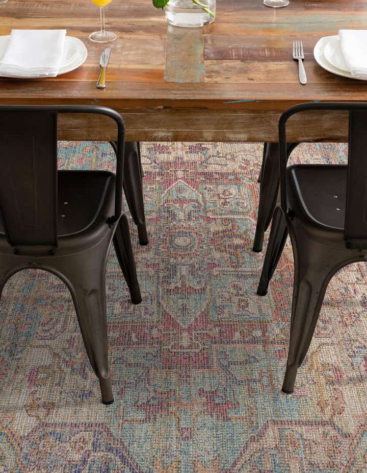 6' 1 x 9' Chenille Jute Rug