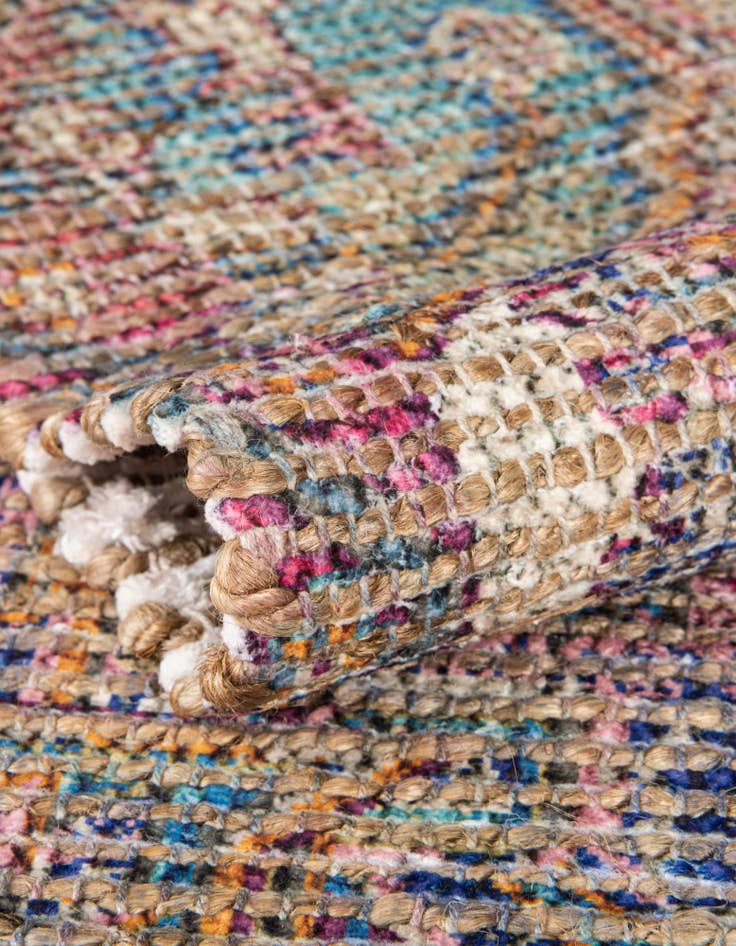 Detail image of 6' 1 x 9' Chenille Jute Rug