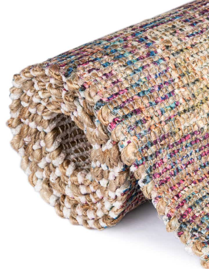 6' 1 x 9' Chenille Jute Rug