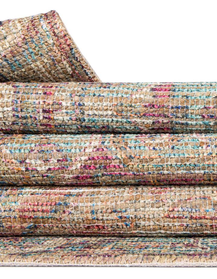 6' 1 x 9' Chenille Jute Rug