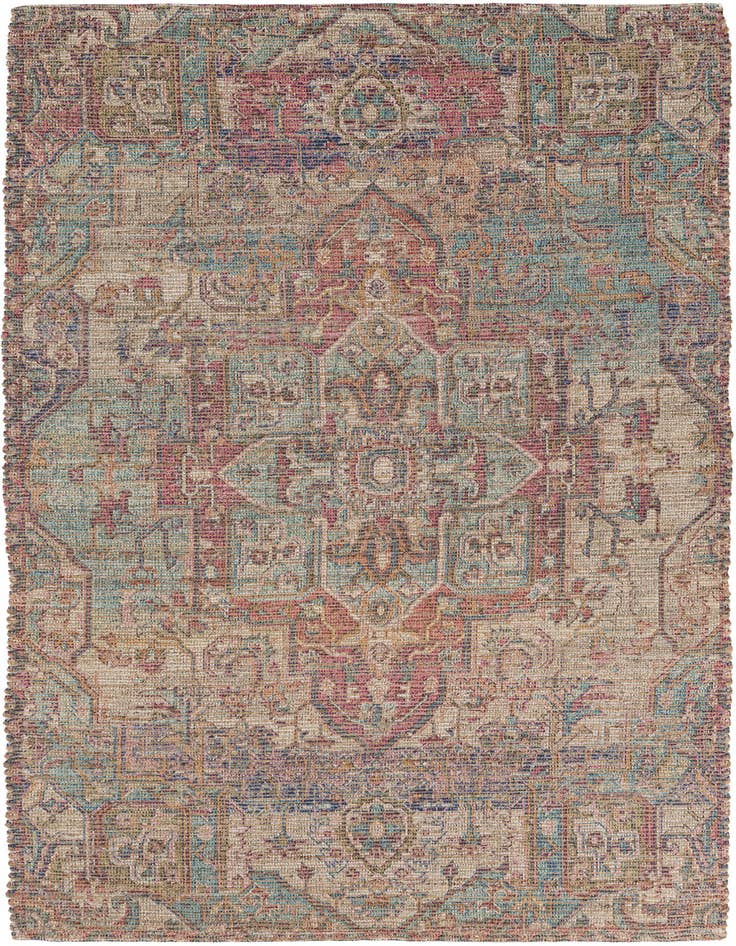Detail image of 5' 1 x 8' Chenille Jute Rug