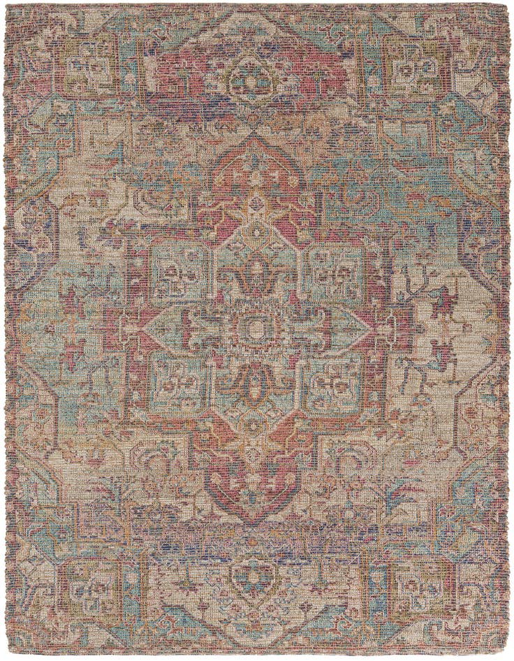 Detail image of 6' 1 x 9' Chenille Jute Rug