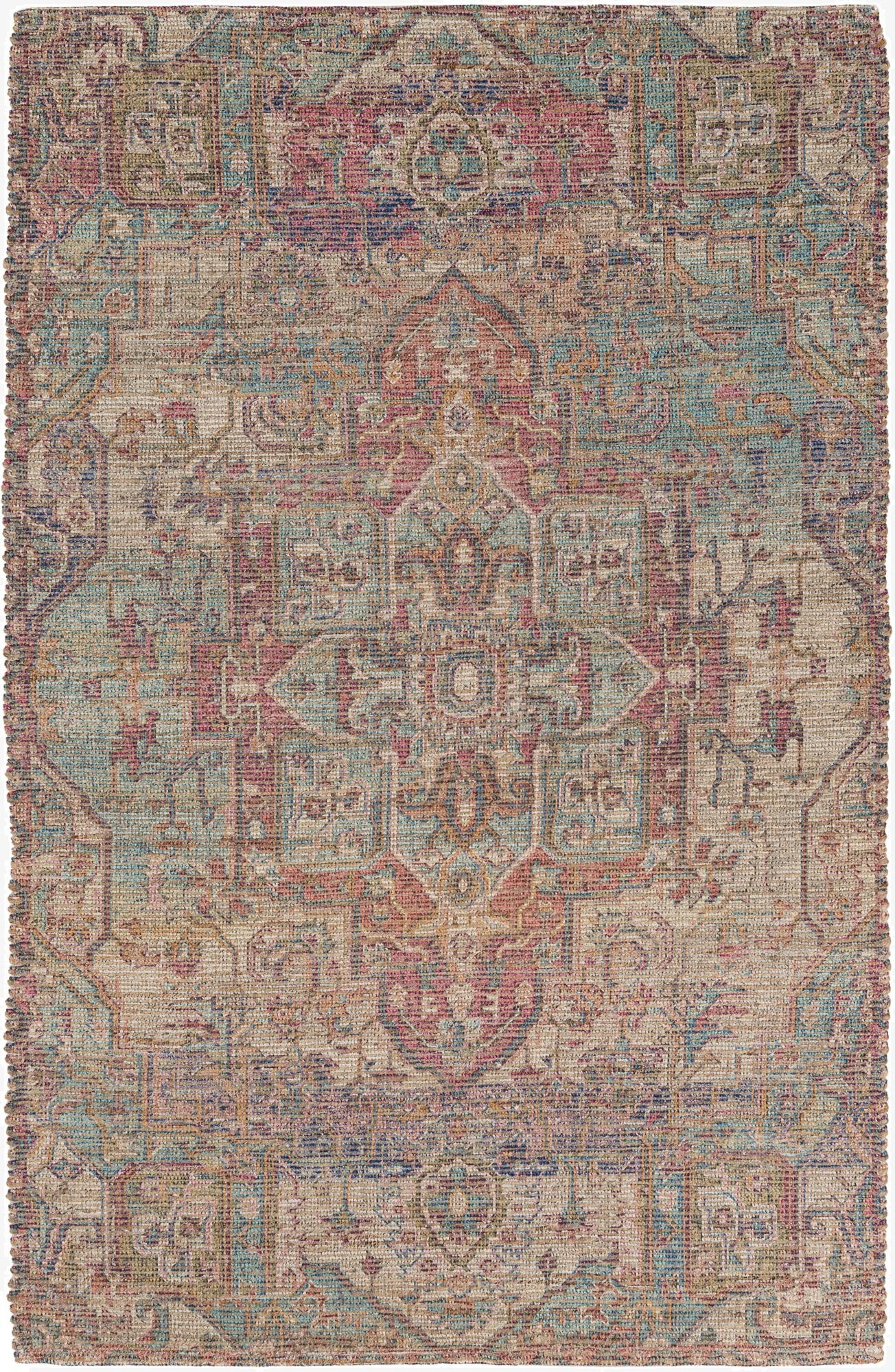 5' 1 x 8' Chenille Jute Rug