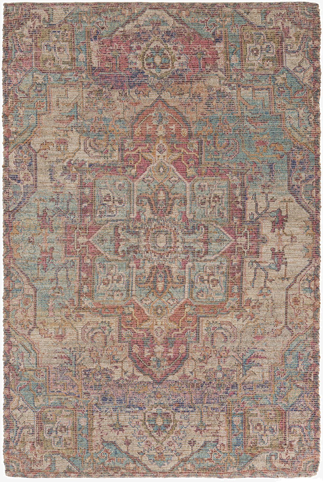 6' 1 x 9' Chenille Jute Rug