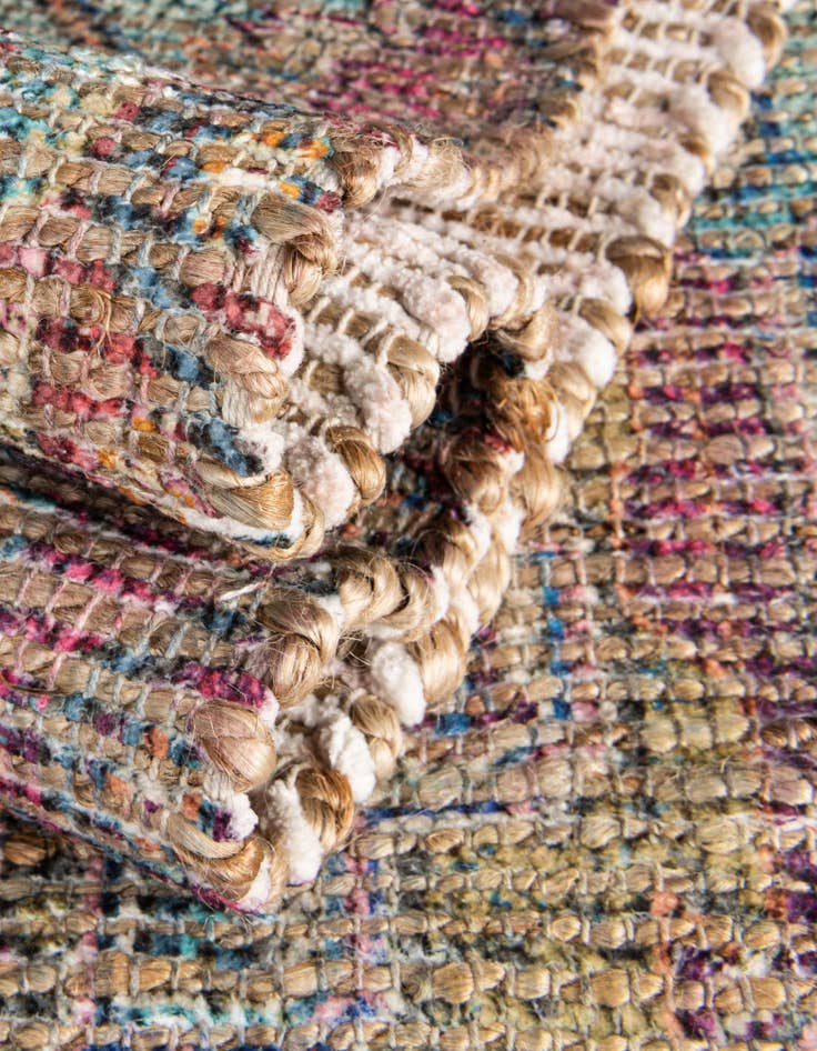 Detail image of 2' 2 x 8' Chenille Jute Runner Rug