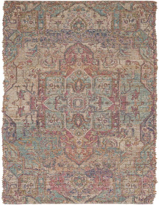Detail image of 2' 2 x 8' Chenille Jute Runner Rug