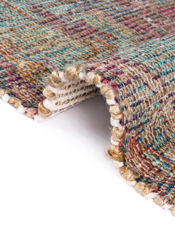 Detail image of 7' 10 x 7' 10 Chenille Jute Square Rug