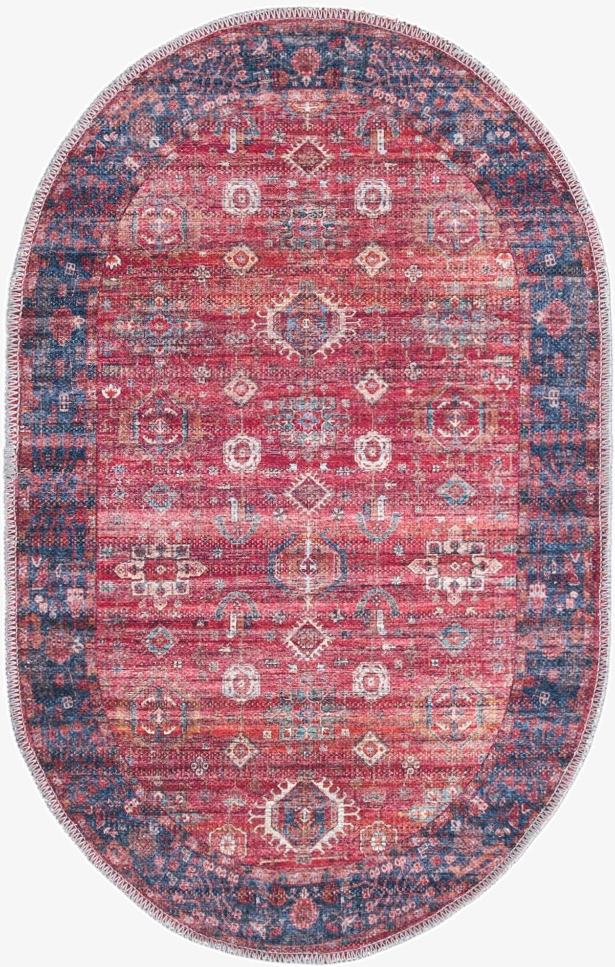2' x 3'  Washable Maahru Oval Rug