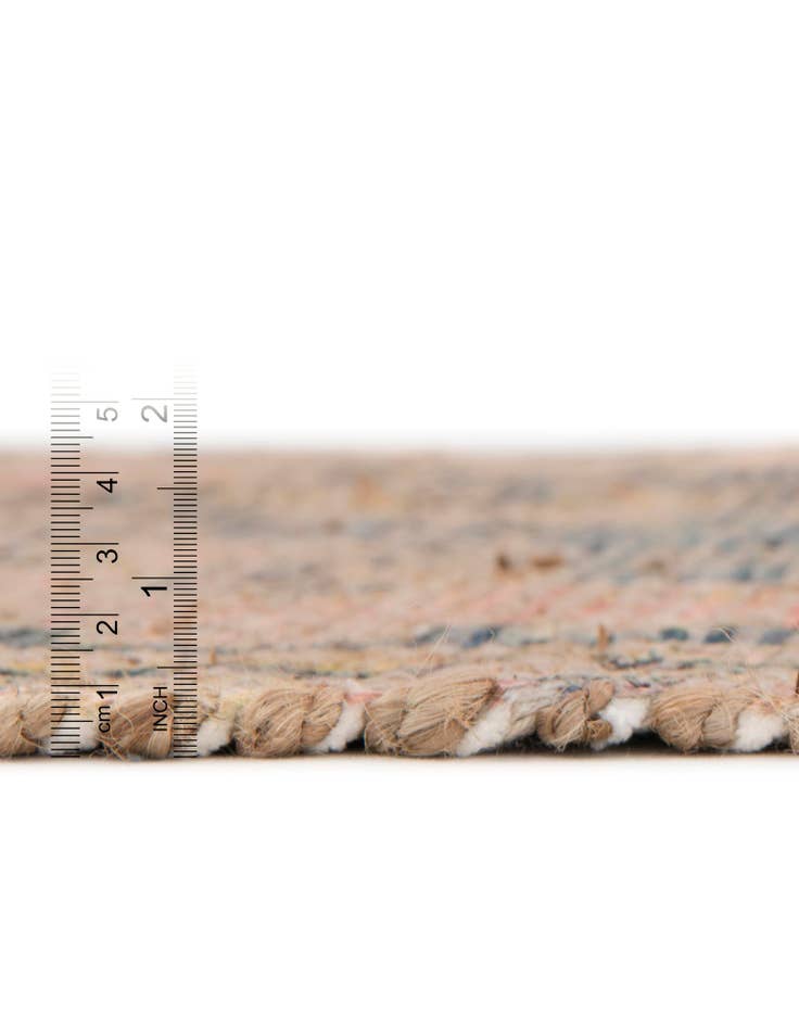 Detail image of 2' x 3' 1 Hand Woven Chenille Jute Rug