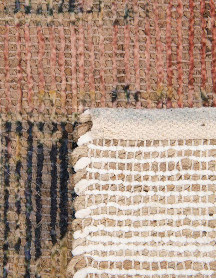 2' x 3' 1 Hand Woven Chenille Jute Rug