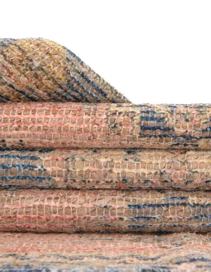 Detail image of 2' x 3' 1 Hand Woven Chenille Jute Rug