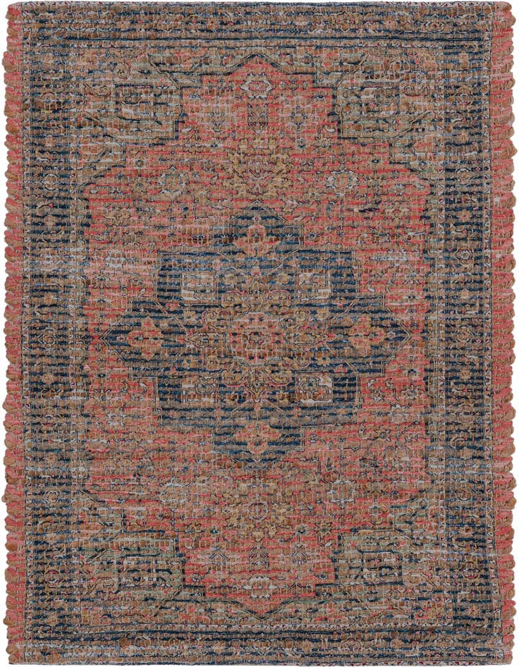 Detail image of 2' x 3' 1 Hand Woven Chenille Jute Rug