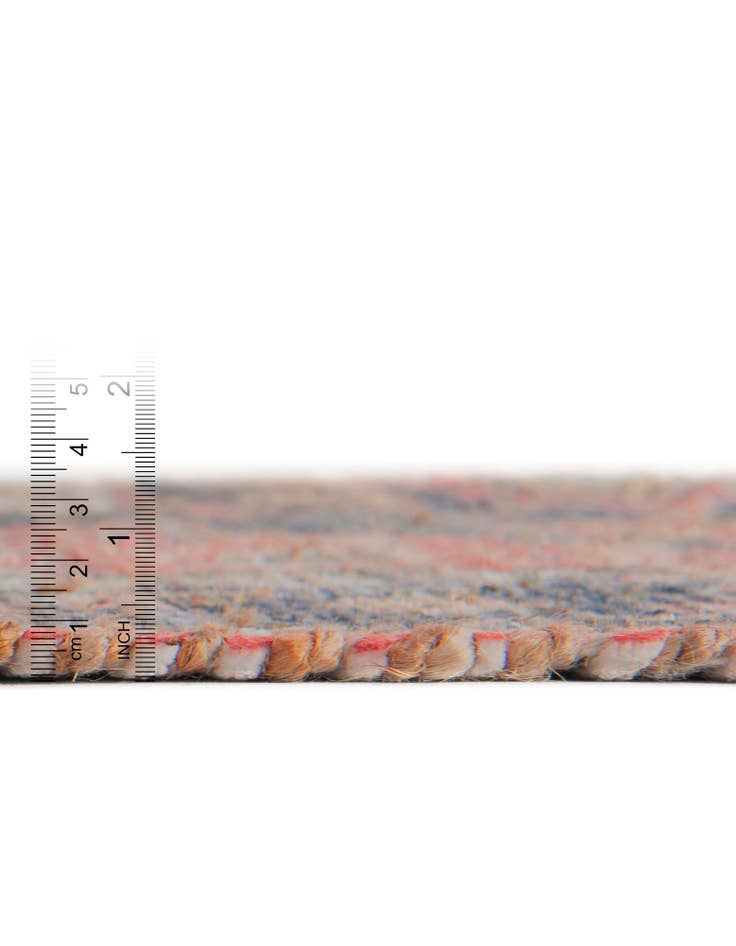 Detail image of 5' 1 x 8' Hand Woven Chenille Jute Rug