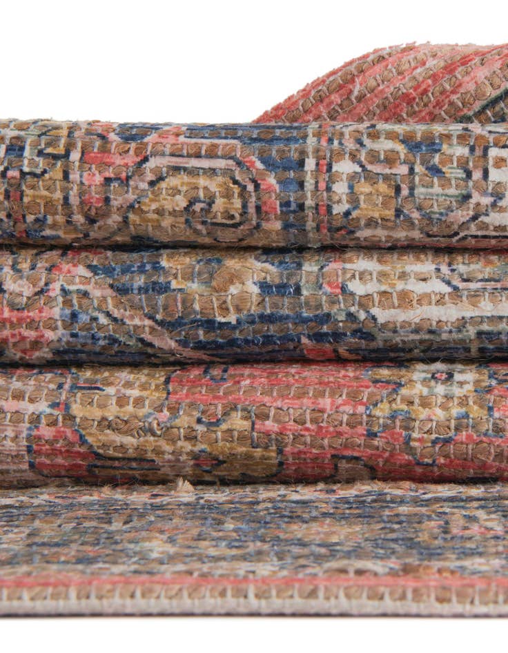 Detail image of 5' 1 x 8' Hand Woven Chenille Jute Rug