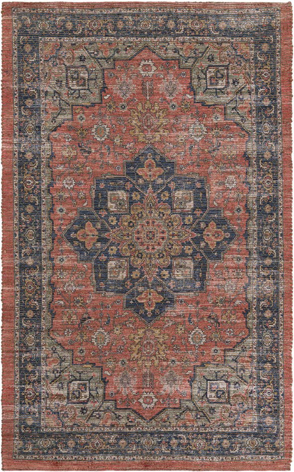 Detail image of 5' 1 x 8' Hand Woven Chenille Jute Rug