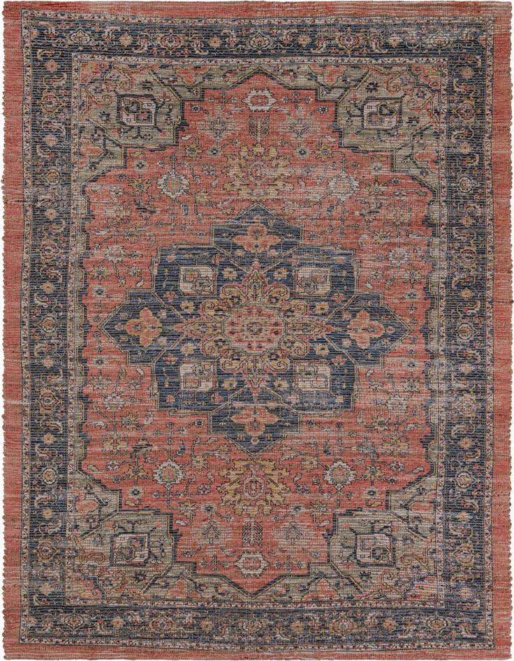 Detail image of 6' 1 x 9' Hand Woven Chenille Jute Rug
