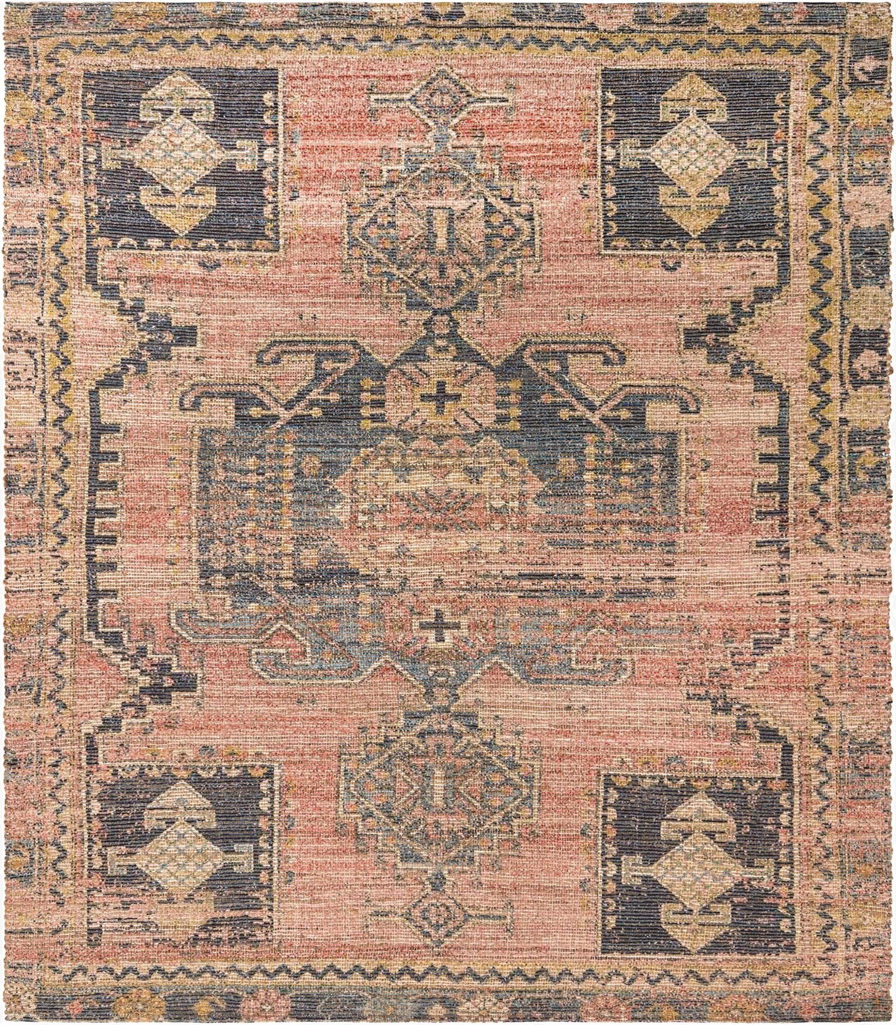 240cm x 305cm  Hand Woven Chenille Jute Alfombra