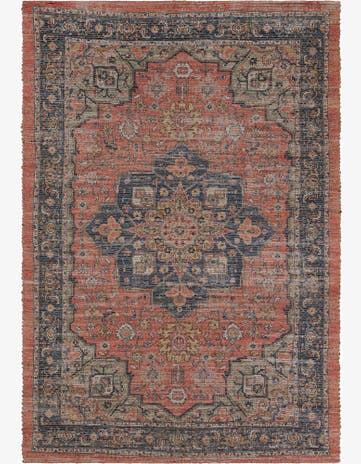 6' 1 x 9' Hand Woven Chenille Jute Rug
