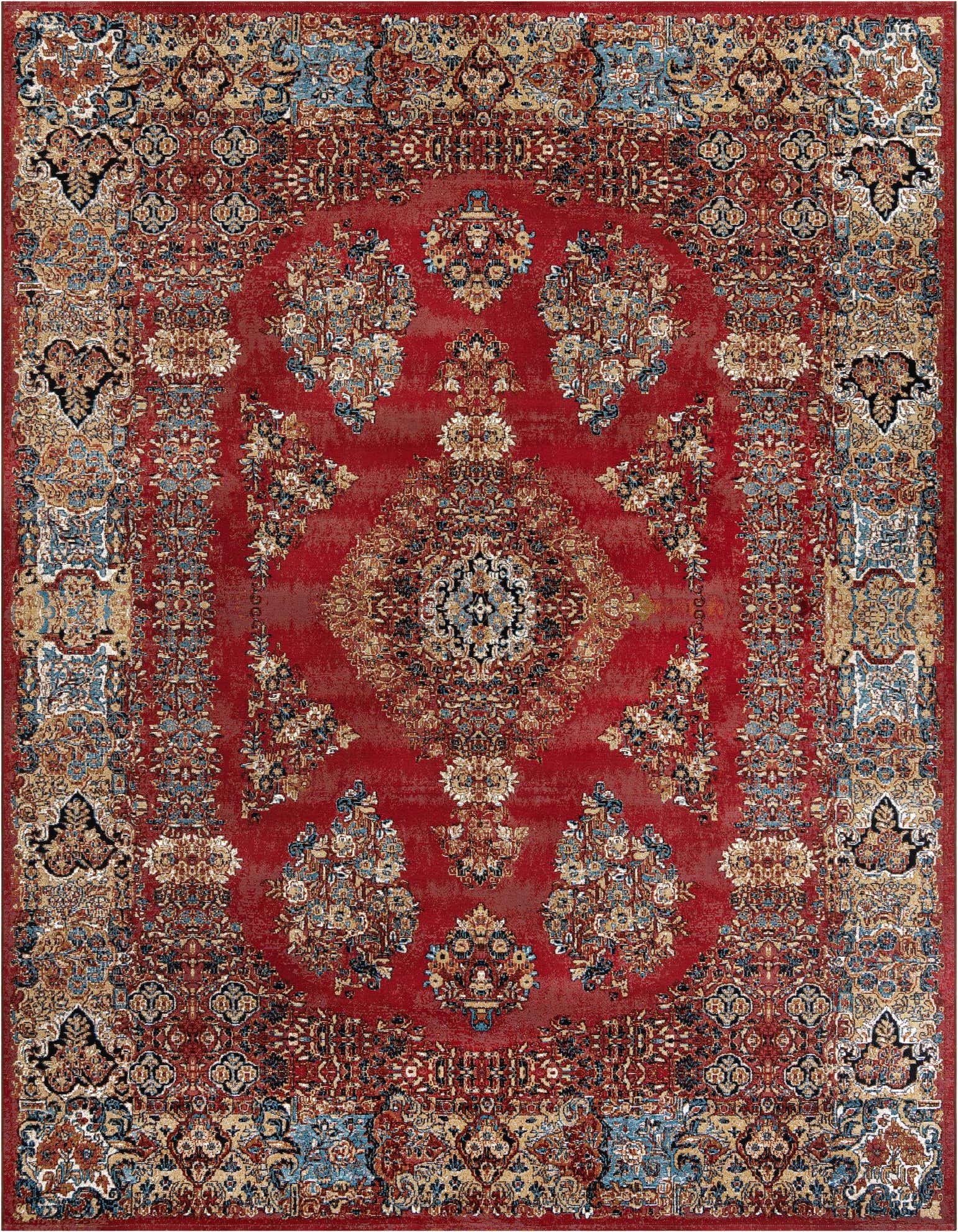 10' x 13' Easy-Clean Traditional Indoor / Outdoor Rug