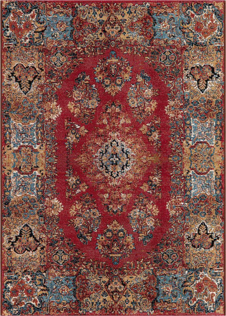 4' x 6' Easy-Clean Traditional Indoor / Outdoor Rug